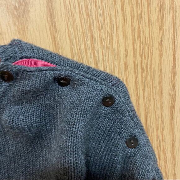 GAP Pink & Gray Cotton Nylon Cashmere Blend Striped Sweater Women's Size XS - Picture 4 of 6